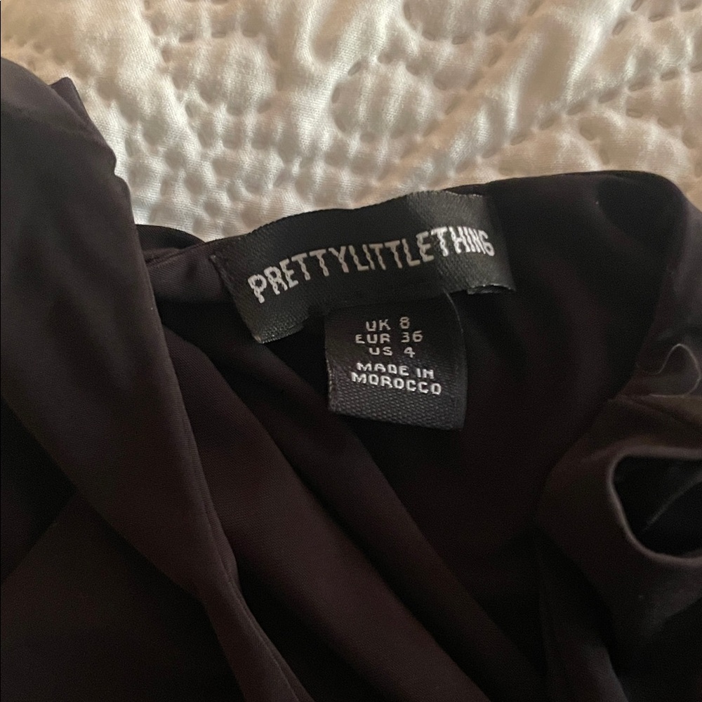 PrettyLittleThing Black Cut-Out Mini Dress - Picture 4 of 5